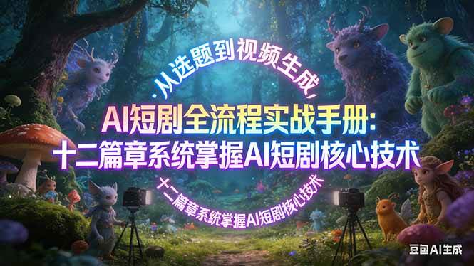 AI 短剧全流程实战手册：从选题到视频生成，十二篇章系统掌握 AI 短剧核心技术-燕子项目网