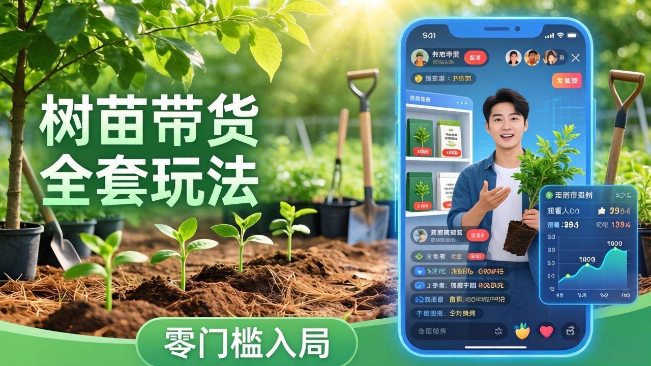 视频号AI树苗带货全套玩法：零门槛入局，掌握豆包、千问等AI工具制作树苗视频的全套流程-燕子项目网