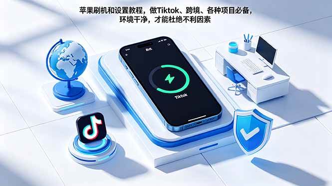 苹果刷机和设置教程，做Tiktok、跨境、各种项目必备，环境干净，才能杜绝不利因素-燕子项目网