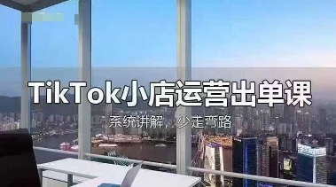TikTok小店运营出单课,从开店选品、运营出单、发货回款,进行全流程讲解-燕子项目网